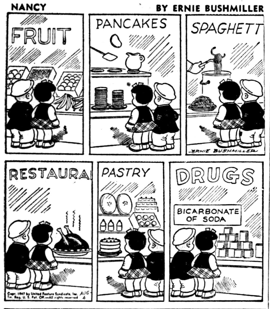 JohnnyCallicutt's tweet photo. Nancy By Ernie Bushmiller 
August 04,1947 https://t.co/lpEoIV8eY1