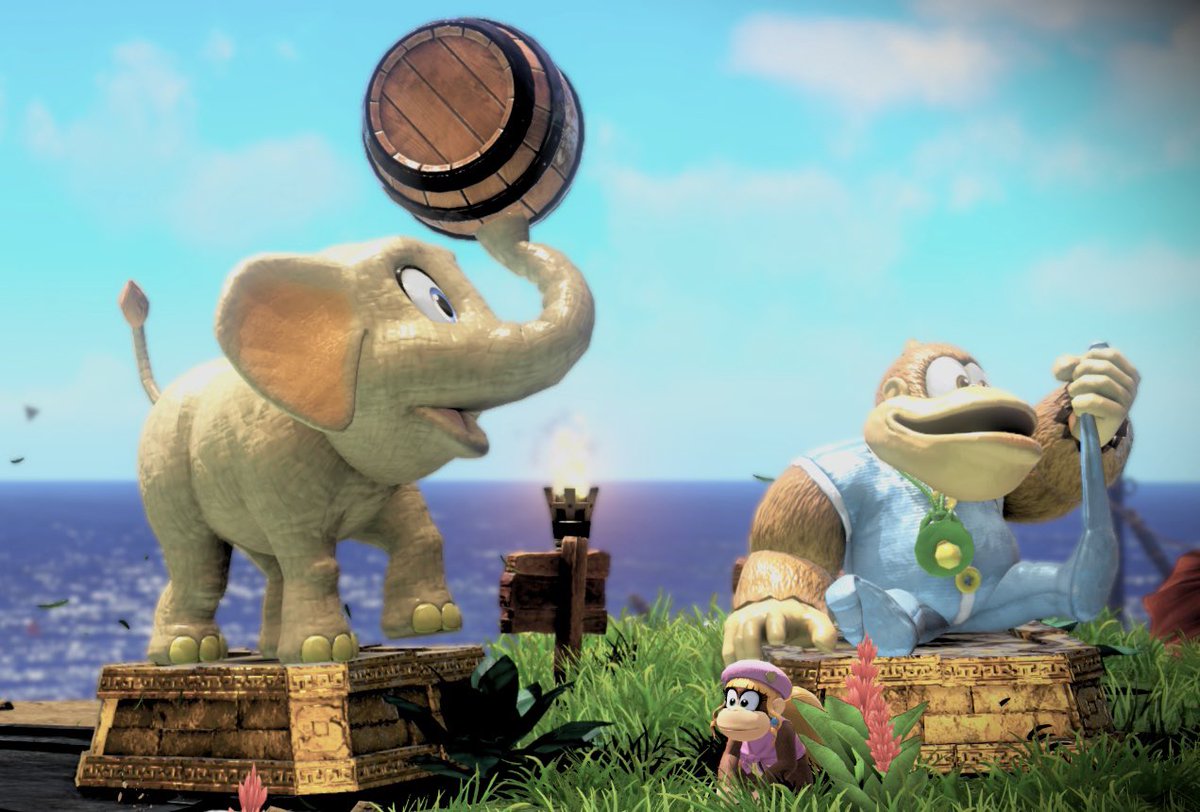 0vaj's tweet photo. Kiddy Kong, I have missed you so much, I am so happy you are back on DK island. Bananza bliss 💙 https://t.co/pZTW8RrVkv