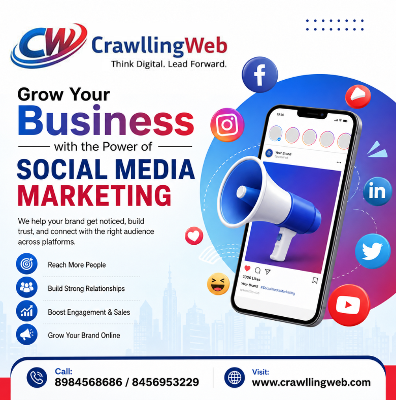crawllingweb's tweet photo. Grow your Business with the Power of Social Media Marketing

🌍 Visit: https://t.co/p5ABeJfWPU
💬 Call: +91-8595591820
💬 Email: info@crawllingweb.com

#SocialMediaMarketing #DigitalMarketingBhubaneswar #SEOCompanyBhubaneswar #DigitalMarketingAgency #SEOServicesIndia #SocialMedia https://t.co/D0sLA2DXnn