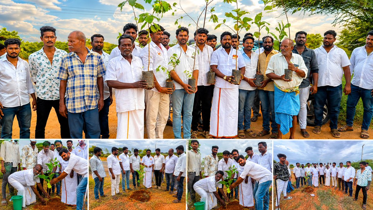 PrakashR_BJP's tweet photo. பாரதிய ஜனதா கட்சி #இளைஞரணி 
#மாநிலதலைவர் மாண்புமிகு திரு. @SuryahSG  அவர்களின் 36வது பிறந்தநாளை முன்னிட்டு 
அவர்களின் 36வது பிறந்தநாளை சிறப்பிக்கும் வகையில், 36 #மரக்கன்றுகள் #அய்யனார்குளம் அரசு உயர்நிலைப்பள்ளி அருகில் நட்டு, சுற்றுச்சூழல் பாதுகாப்பிற்கான விழிப்புணர்வு ஏற்படுத்தப்பட்டது.

"ஒரு பிறந்தநாள் – ஒரு பசுமை பரிசு" என்ற உயரிய எண்ணத்துடன் நடைபெற்ற இந்த மரக்கன்று நடும் நிகழ்வு, வருங்கால தலைமுறைக்கு பசுமையான சூழலை உருவாக்கும் சிறப்பான முயற்சியாக அமைந்தது.

இந்நிகழ்வில் கலந்து கொண்டு #மரக்கன்றுகளை நட்டு, பசுமையைப் பாதுகாக்க உறுதியளித்த அனைவருக்கும் மனமார்ந்த நன்றியைத் தெரிவித்துக் கொள்கிறோம்.
 மரம் வளர்ப்போம்…
 சுற்றுச்சூழலை காப்போம்…
 வளமான இந்தியாவை உருவாக்குவோம்!

#HBDDrSGSurya #DrSGSurya #BJYM #BJYMTamilNadu #BJPTamilNadu #TreePlantation #GreenTamilNadu #GoGreen #MaduraiWest #usilampatti

@SuryahSG | @narendramodi | @AmitShah | @NainarBJP | @ProfessorBJP | @AKNPerumal | @AnanthAyyasamy | @DrHVHande1 | @DrTamilisai4BJP | @VanathiBJP | @KaruppuMBJP | @ponbalabjp | @ReddySudhakar21 | @realsarathkumar | @BJYMinTN | @Sivalingam80526 | @gogulbalajibjp | @BJP4MaduraiWest |