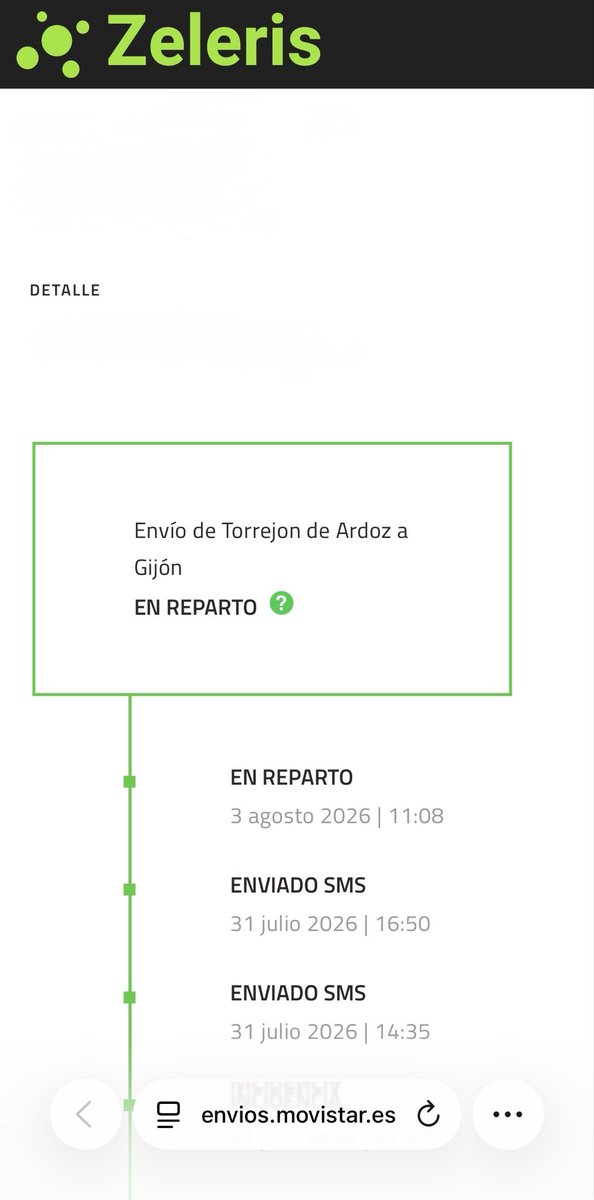 JAVIFM23's tweet photo. @zeleris @zeleris está aquí para reírse del cliente. 14 días días el repartidor de Gijón mintiendo. Todos los días sale “en reparto” hasta que misteriosamente hay una “incidencia” falsa. Y la empresa se lo permite. Panda de sinvergüenzas. #zeleris https://t.co/bq7GLSZ6Ha