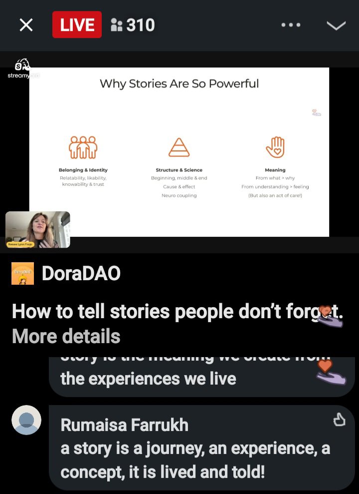 _SarahGoel's tweet photo. My takeaways from Renee Lynn Frojo's session

Stories aren't about you, they're about helping others see themselves through your vision.

In a world where expertise is everywhere, perspective is the edge.

Thanks @connectdoradao 💛
#GirlsWhoYap #GWYIsland  #MainCharacterMonth https://t.co/UpujaNpyDx