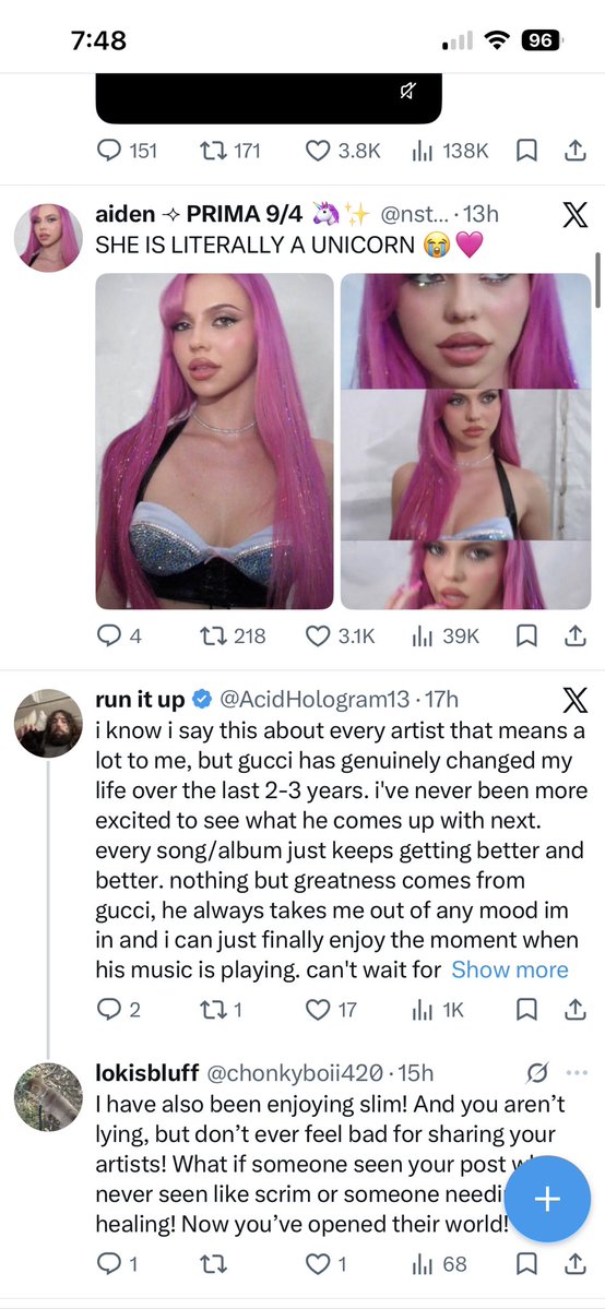 _tyreika's tweet photo. I was just thinking to myself how $lim Gucci is like, the ADELA of the underground right now 😭 call me crazy idc. They both been working hard for years, and now they are finally on the rise getting the recognition they deserve, at the same time at that. I love it https://t.co/6SgT14AMwI