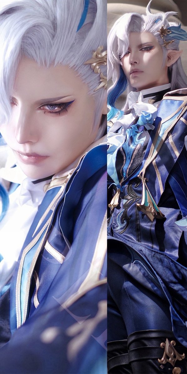 LAY__X__'s tweet photo. 同一人物による原神男子⚔️ https://t.co/vSnYGuH9BO
