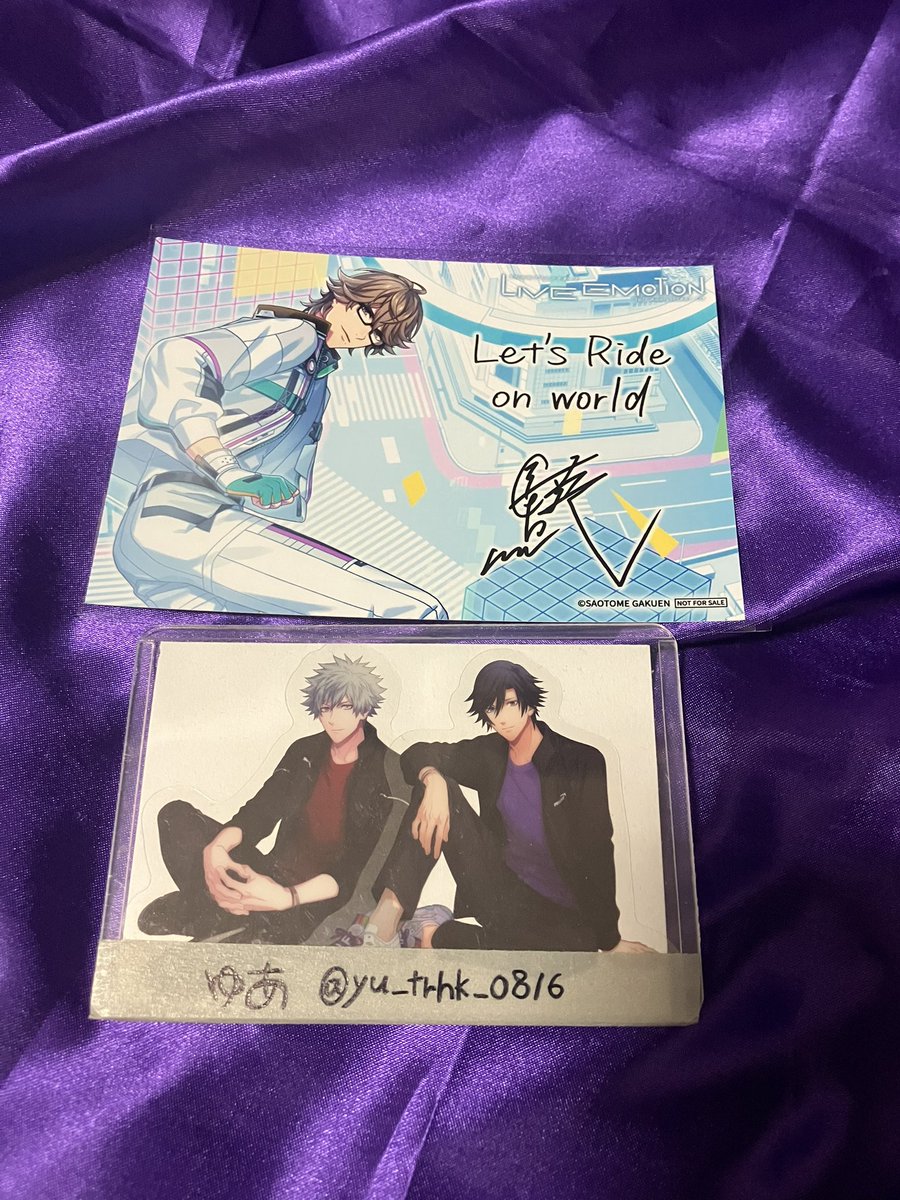 yu_trhk_0816's tweet photo. 【交換】うたプリ LIVE EMOTION ライエモ 2周年CD 特典 ブロマイド ネオウィング

【譲】瑛一

【求】トキヤ

8月7日梅田にて手渡しまたは郵送交換希望。
検索よりお気軽にお声かけください。 https://t.co/sBHc2Wf7qm