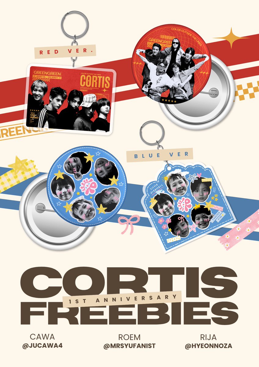 jucawa4's tweet photo. ⋆.˚✮ CORTIS 1st ANNIVERSARY ✮˚.⋆

freebies by — @jucawa4 ˚.🎀༘⋆
                       — @mrsyufanist ˚.🎀༘⋆
                       — @hyeonnoza ˚.🎀༘⋆

☆ rt & like are appreciated🤍
☆ must love and never throw hate to all cortis member‼️
☆ co 🍊 18.08 (20.00 wib)
☆ 1 set/person
☆ write usn x on notes (penting‼️)
☆ kindly tag us if u get👋🏻