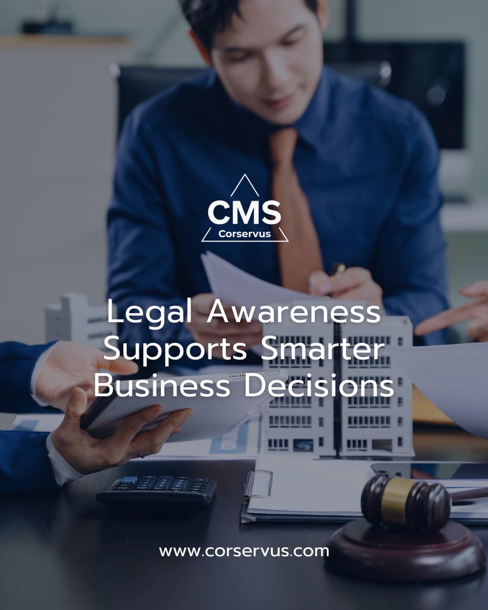 corservus39845's tweet photo. Legal and compliance considerations are part of 
everyday business, not only when challenges arise.

Being aware of regulatory requirements and legal 
responsibilities allows businesses to make informed 
decisions and operate with greater confidence.

 https://t.co/WRFEWMj9d9 https://t.co/nhBiLp6vZD