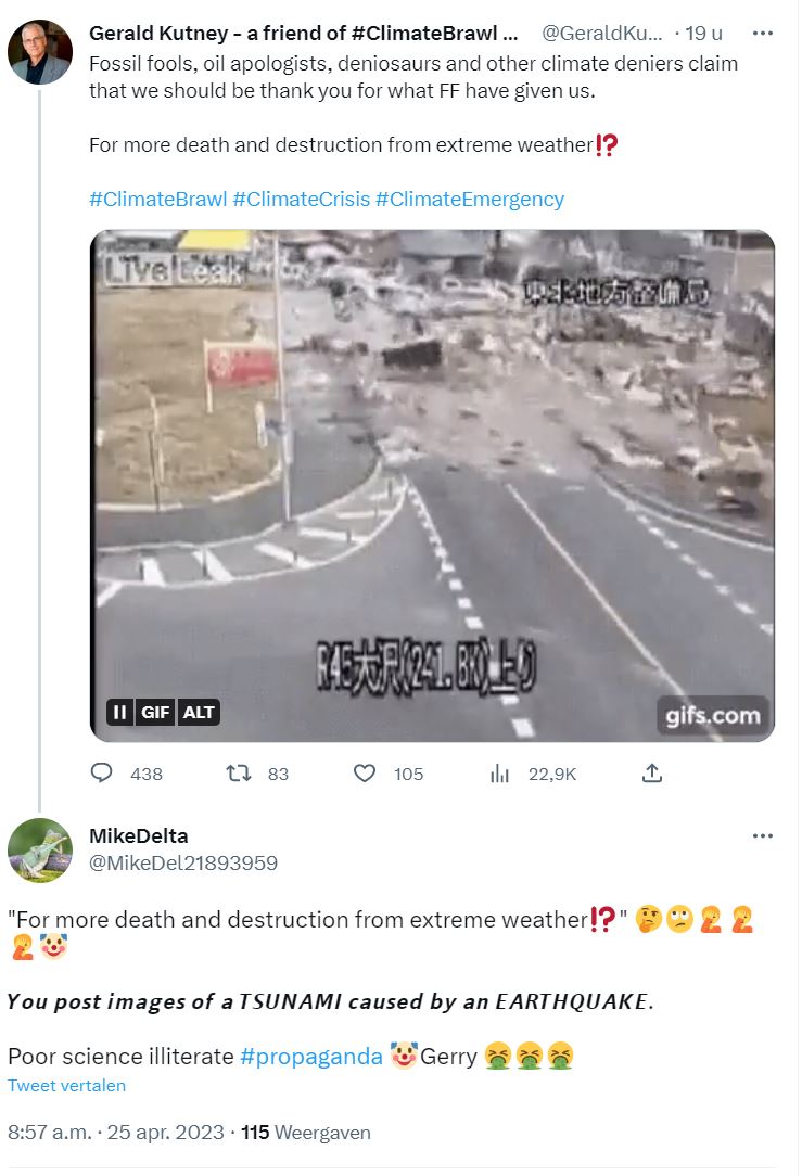 FreeSpeech4Me_U's tweet photo. @DrKutney @JohnPisula94665 #ClimateBrawl and science in 1 sentence 🤣🤣🤣
Tell us again, #DrClown... how does CO2 cause tsunamis?
#ClimateBrawl... home of the #FearPorn spreading #LIAR 🤮🤮🤮 https://t.co/lExSSuJQfd