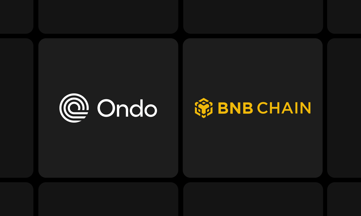 Ondo's tweet photo. USDY is now live on @BNBCHAIN.

AI agents & hundreds of millions of wallets on BNB Chain can now benefit from: 

✅ Yield accruing daily
✅ Permissionless access
✅ Instant minting/redemptions

Available now via 1inch, Ledger, LI․FI, CoW Protocol, Trust Wallet, LayerZero, & more.