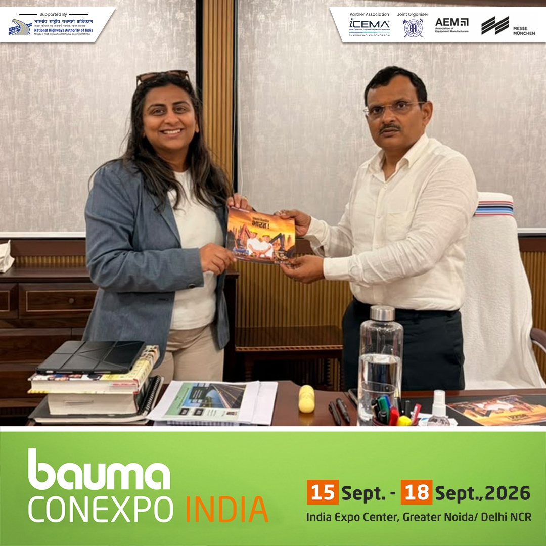 baumaCONEXPOIND's tweet photo. Strengthening partnerships for better infrastructure.

The bauma CONEXPO INDIA 2026 team met Mr. Pankaj Kumar Pal, Secretary, Road Construction Department, Government of Bihar, and invited his team to the show.

Register: https://t.co/2W8IPX8q6P

#baumaCONEXPOIndia #BuildIndia https://t.co/AkwWas0Jo0