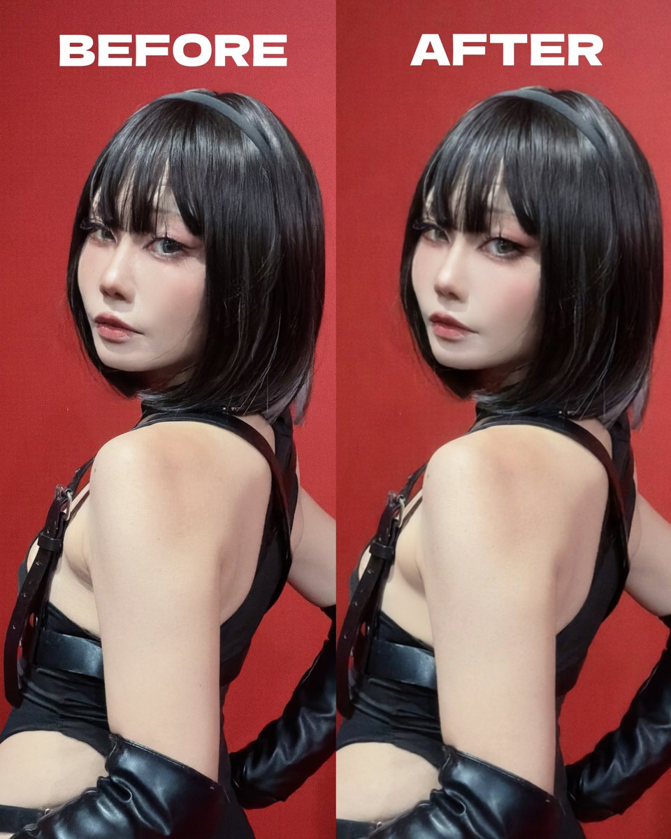 kiku1569's tweet photo. 最近話題のBeautyPlusの姉妹アプリ「Picchi」で加工してみたよ🥹

✨18枚一括処理：画質補正と色調補正を一括で同期できるから、大量の写真や作品撮りも数分で完了！

✨StyleDNA機能：自分の加工やメイクの質感を正確に記憶してくれるので、複数枚の写真を一瞬で自分の世界観に統一できちゃう！

写真を溜めがちなレタッチ難民はぜひ試してみてね！#PR
#Picchi #BeautyPlus #Meitu