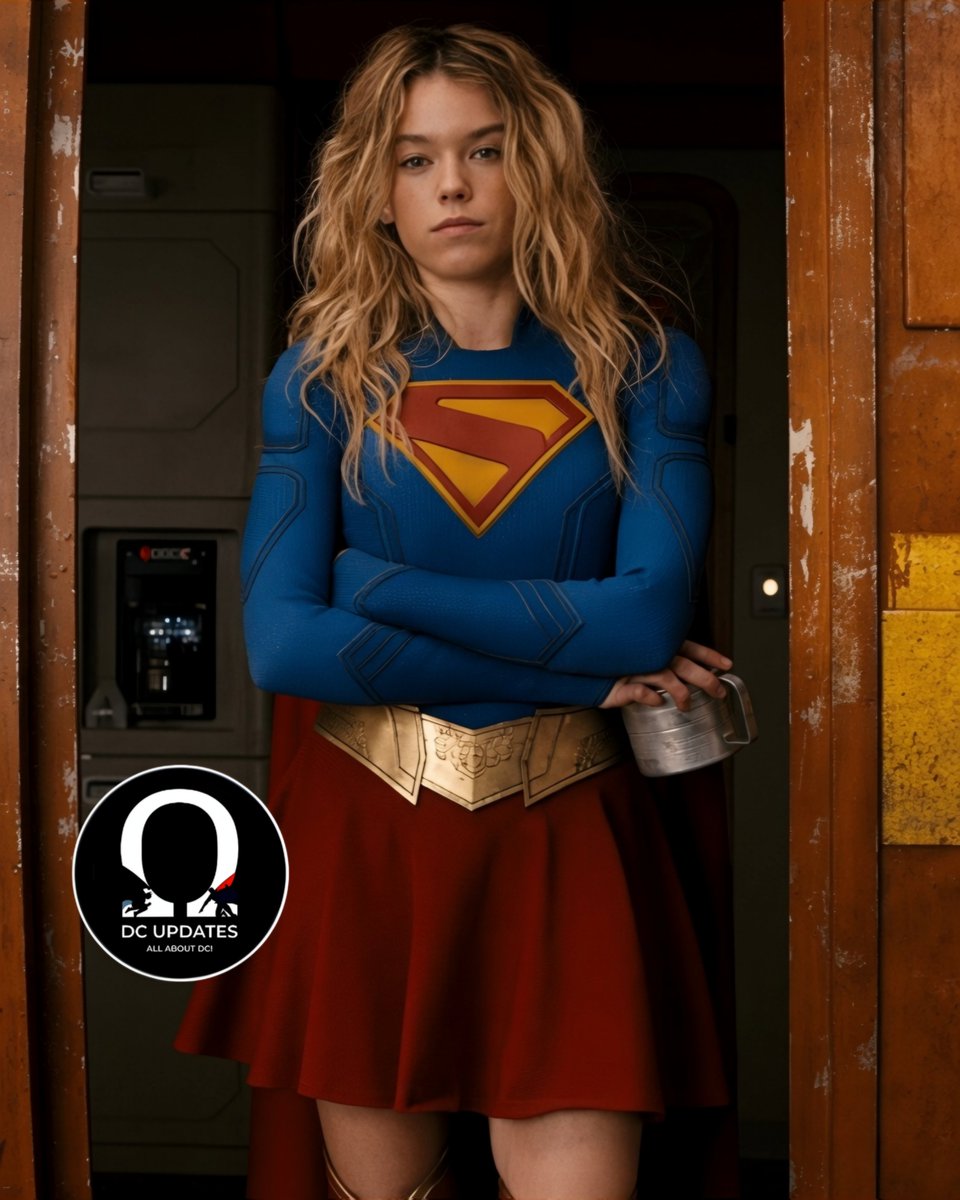 Updates4DC's tweet photo. New HD look at Milly Alcock in the Supergirl suit from SUPERGIRL.

#Supergirl #MillyAlcock #DCU https://t.co/jPTeMIssbZ