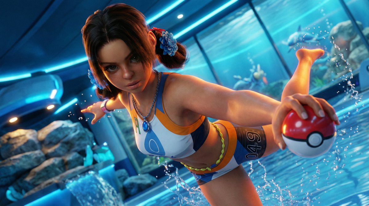 misteryaqu's tweet photo. #SF6 #Lilyhawk #StreetFighter #Streetfighter6 #Streetfighterlily #Streetfighter6lily #Sf6_Lily Lily Pokemon Trainer - Water https://t.co/NAwXyKBwaA
