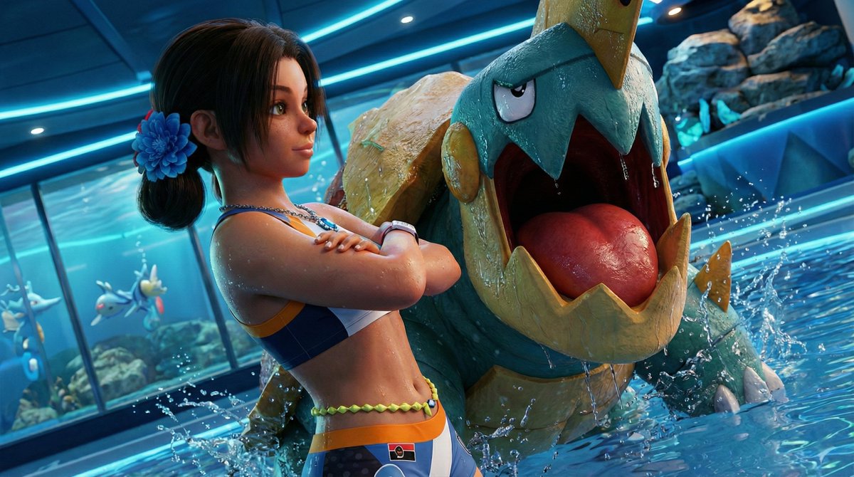 misteryaqu's tweet photo. #SF6 #Lilyhawk #StreetFighter #Streetfighter6 #Streetfighterlily #Streetfighter6lily #Sf6_Lily Lily Pokemon Trainer - Water https://t.co/NAwXyKBwaA
