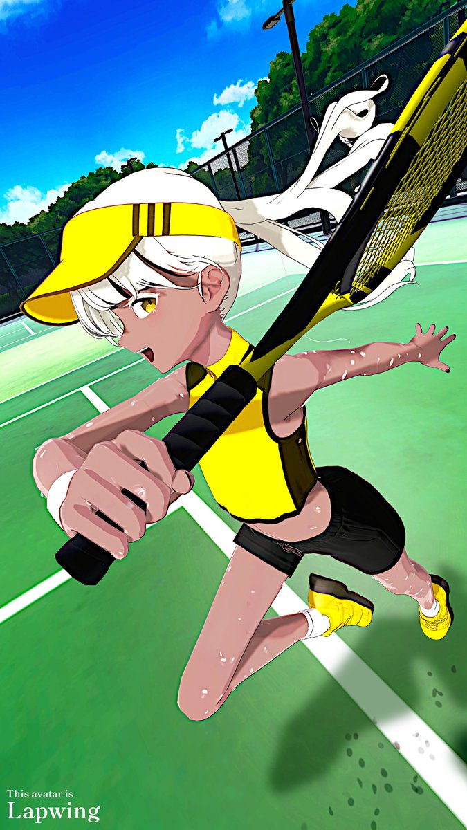 r8jgAMhAmm66163's tweet photo. 「SMASH!」  
World:保養所のテニスコート
#Lapwing3D #VRChat https://t.co/NM6bNNAer5