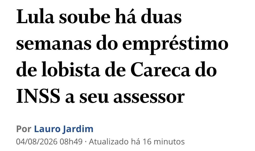 kimpaim's tweet photo. LULA SABIA DE TUDO? 

Como que o Dedé deixou o Lauro Jardim publicar isso?

Eu não acredito que essa nota passou pela validação editorial do Dedé. https://t.co/7V9qoakXXP