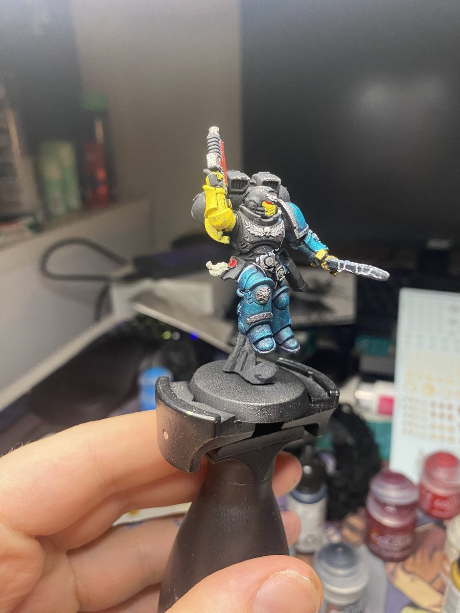 Icarus_BVF's tweet photo. @WarsmithDoc Painted this for my friends armageddon its alpha legion disguised as marine malevolent https://t.co/g7obc1uBKy