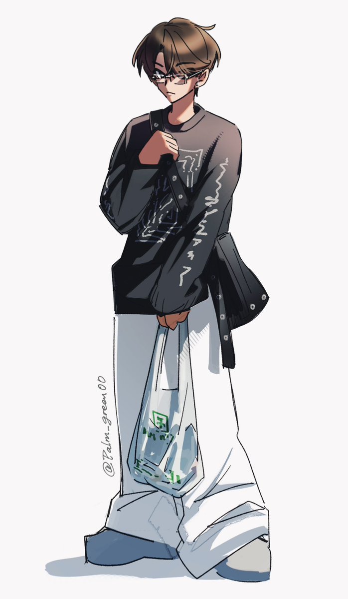 palm_green00's tweet photo. 翻到了三月的畫，像流浪貓
#xinlong https://t.co/cVNtGgHJBX