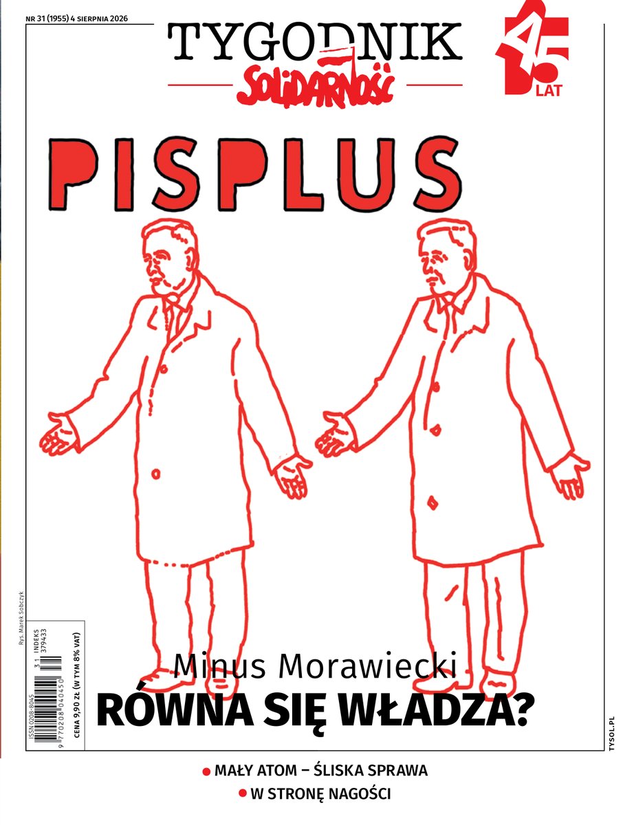 RafalWos's tweet photo. PiS Plus Minus Morawiecki równa się władza. Czy to jest równanie na rok 2027? W nowym @Tysolpl pytają o to nasi autorzy @RafalWos @Ludwik_Peziol @Karol_Gac @karnkowski @MarStaniszewski @jakub_pacan 

A poza tym:
➡️ @NowyObywatel dociska @donaldtusk o koleje
➡️ Prezydent @NawrockiKn wraca z wnioskiem o referendum klimatyczne. I dobrze! Niech kropla drąży tę skałę..
➡️ O pułapce antytrumpizmu w polskiej polityce pisze @StZaryn 
➡️Mały atom - śliska sprawa. Ile prawdy w opowieściach o SMRach? - zastanawia się #SzczepanRuman
➡️O co chodzi we flamingowych protestach w Albanii - wyjaśnia @HannaMSz  
➡️ @ZdzKrasnodebski o Morawieckim i nie tylko
➡️ Co pokazuje sukces "Citizen Vigilante" wyjaśnia @MarekNowak86 
➡️ #MonikaMałkowska o letniej goliźnie

@sjastrzebowski @fiat_money @A_Gajcy @MagdaOkraska