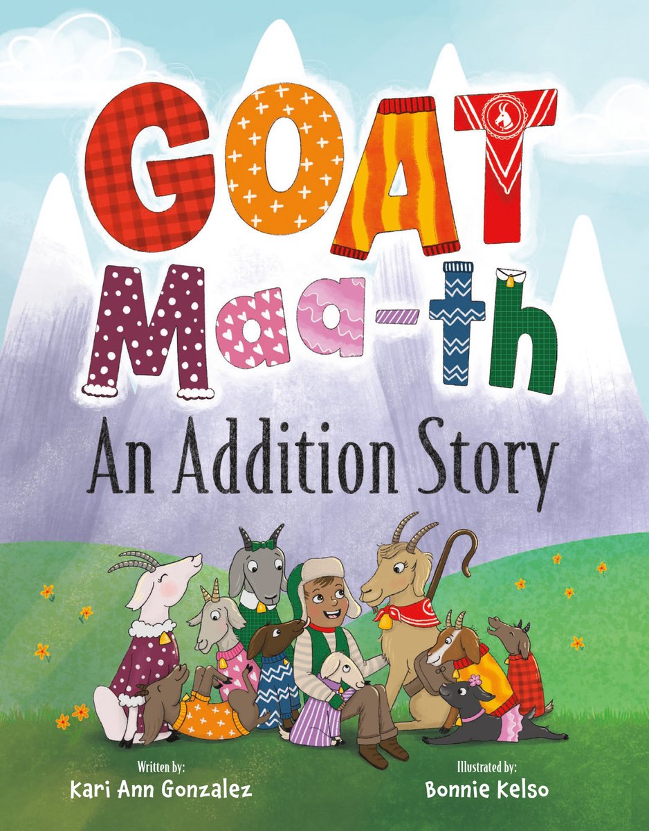 GnomeRoadPub's tweet photo. Whether you’re savoring the final days of summer or getting ready for the new school year, we’ve got your next favorite read! 📷 Our title, GOAT MAA-TH: AN ADDITION STORY, is featured on the @CBCBook August Hot Off the Press list! 📷Dive into the full selection at https://t.co/sXZzDWPPCJ 

#BookBuzz #kidlit #ClassroomLibrary #MustRead #ReadingList #CBCHotOffThePress #Backtoschool #math #Teachersof𝕏 #picturebooks #kidsbooks