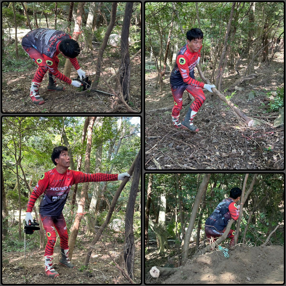Gatti_Ogawa's tweet photo. 第一駐車場の草刈り🌿
forest zoneの開拓🪵
こちらの作業を連日してます👍️

DIRT BASE 34 @御在所 
https://t.co/EBqBQPwTiX

#ダートベースサンシ
#DB34 
#菰野町
#オフロード
#トライアル https://t.co/XhFY9fEXTG