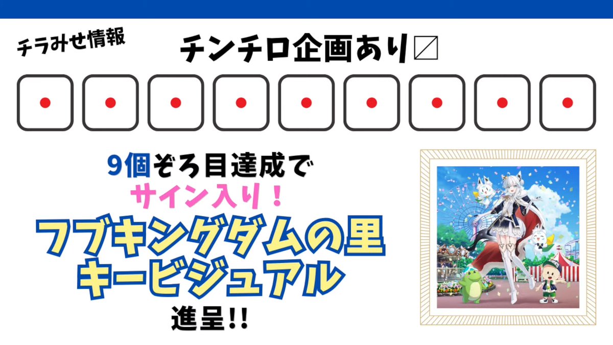 zenmai666's tweet photo. 重大告知FBKINGDOM王国拡大情報解禁SP配信おつ🌽でした！
驚きの情報が満載でした！
気になるから、一度行ってみたいと思いました！
チンチロ企画の９個ゾロ目とか果たして出るのだろうか？
これからでる情報もチェックしなくちゃ！
#フブキングダム
#フブキングダムの里 https://t.co/JPQj4ntj99