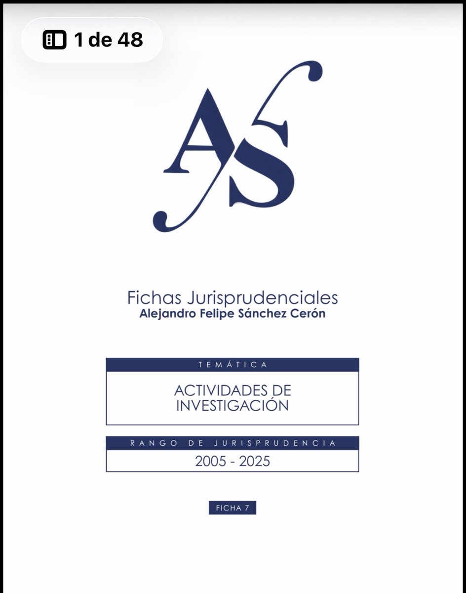 alfesac's tweet photo. 🚨 Nueva ficha jurisprudencial disponible.

En esta entrega recopilo y sistematizo las principales decisiones sobre actividades de investigación (2005-2025): agentes encubiertos, interceptaciones, búsquedas selectivas en bases de datos, controles previo y posterior, facultades de la Fiscalía, derechos de las víctimas, secreto profesional y mucho más.

Una herramienta práctica para litigantes, fiscales, jueces y estudiantes.

¿Cuál de estas reglas considera que ha generado más debate en la práctica?

#Jurisprudencia #DerechoPenal #ProcesoPenal #Fiscalía #Prueba #Litigación FICHA.AdI.pdf