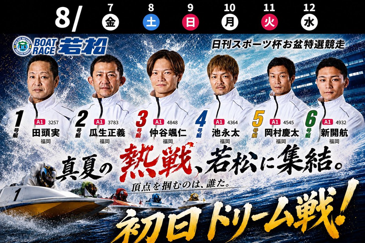 Box25151256's tweet photo. 若松楽しみ😊福岡は西くんが12日からその前に熱い若松楽しみ😊
因みにこれポスター風に作ったオリジナル https://t.co/HWflvP4TvM
