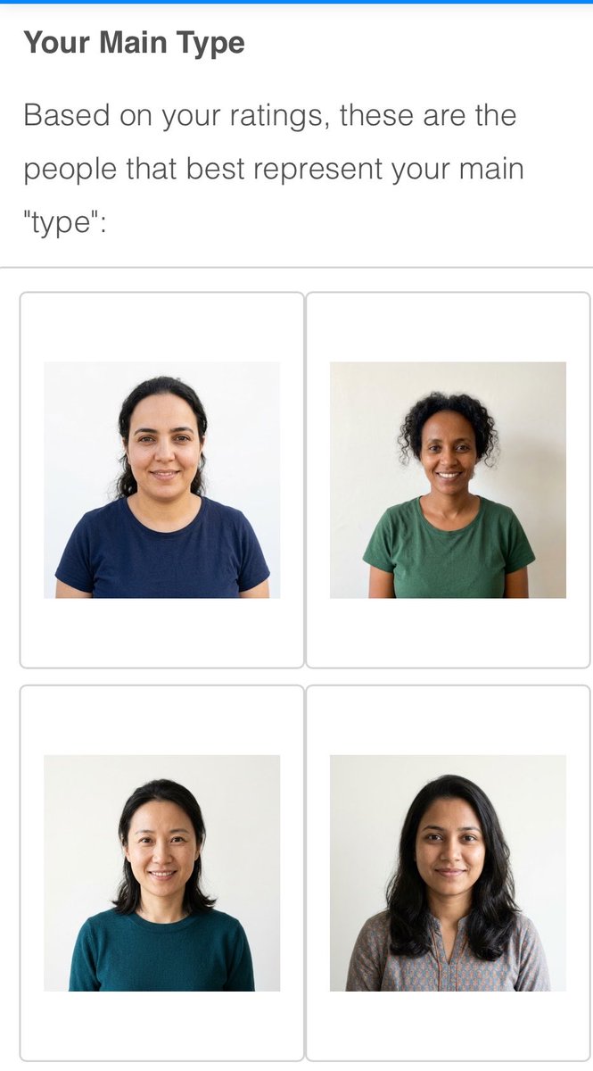 judysquirrels's tweet photo. I took the stupid test and my primary type is (surprise!) women of color. who would have thought??? https://t.co/WUKf88piNV