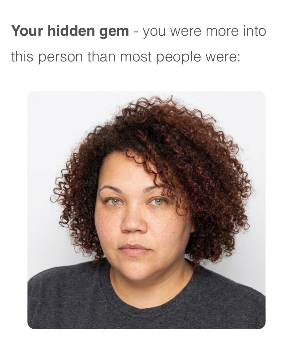judysquirrels's tweet photo. I took the stupid test and my primary type is (surprise!) women of color. who would have thought??? https://t.co/WUKf88piNV