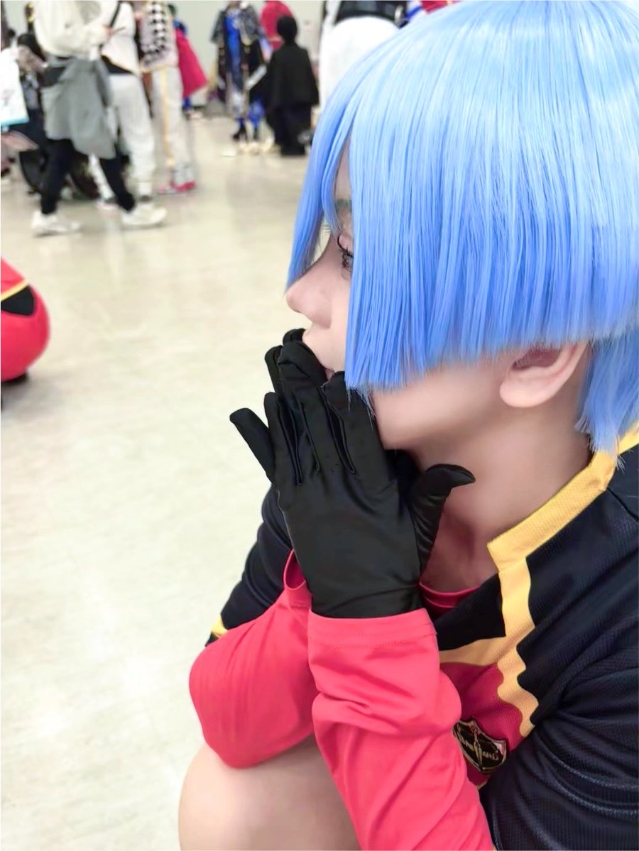 shirogayu__'s tweet photo. ⚠︎cos🟦⛓️ 🐏

　横顔珍しいからあげとく☝🏻😑 https://t.co/ETXqRhNaRs