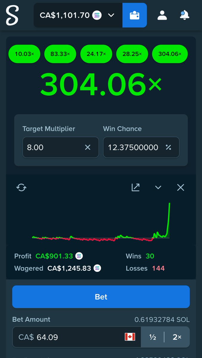 TheMatBets's tweet photo. What a fuckn run! My biggest one yet. Dont get fooled I was down 1K$ before it hits. 

I'm still gonna share a piece of it 😎 DROP YOUR SOL AND RT 🔥

@Stake @StakeEddie https://t.co/S3s3442cBB