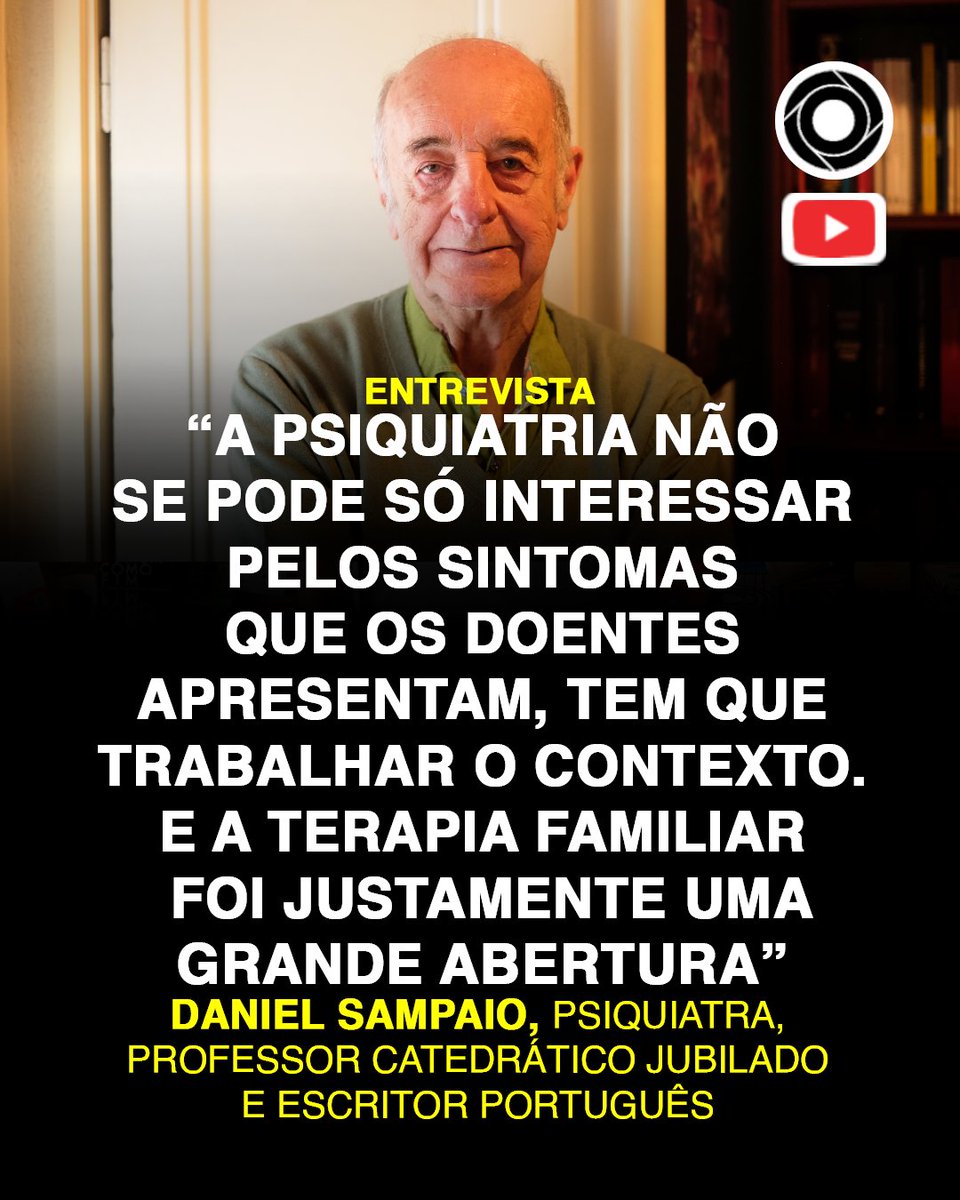 comculturaearte's tweet photo. “Antes dos anos 80, a Psiquiatria era muito individual. Nos adolescentes, que necessitassem de tratamento, era muito frequente serem seguidos durante anos sem se falar com os pais. A Terapia Familiar veio mudar isso”, sublinha Daniel Sampaio. https://t.co/OHDiYjqEjR