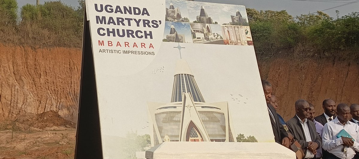 Amosiasa's tweet photo. Archbishop Lambert Baimomugisha has launched Uganda Martyrs Parish in Mbarara City,kicking off construction with a hoe after Mass. 
The UGX38BNchurch will seat 3,000,rank among Africa’s biggest,and become a tourist attraction.Thousands attended. #Catholic #Uganda
@AsiimweDidas5 https://t.co/rz5AqSJB4l