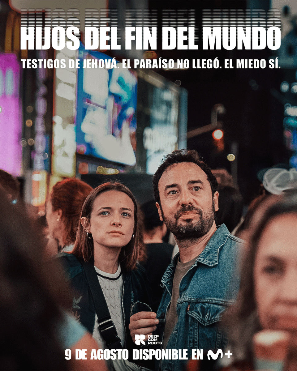 DeepComRoots's tweet photo. ¿Qué ocurre cuando decides abandonar los Testigos de Jehová?

La docuserie ‘Hijos del fin del mundo’ sigue el viaje de @beckylittlegirl  y @DannyBoyRivera para investigar desde dentro una organización marcada por el secretismo y dar voz a quienes lograron salir de ella.

Testimonios, entrevistas y un relato inédito sobre el control, la ruptura y la reconstrucción en libertad.

📺 Estreno el 9 de agosto en @MovistarPlus 

#HijosDelFinDelMundo #Docuserie #Estreno #DeepComRootsAgency