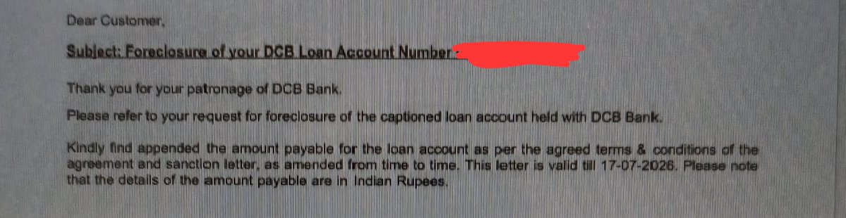 Crypto_Bhavesh's tweet photo. 🚨 We Cleared the Loan. So Why Is DCB Bank Still Holding Our Property Papers?

My grandfather has been a loyal @DCBBank customer for 25+ years.

He took a business loan by mortgaging his property, repaid the entire loan 4–5 months ago.

Since then, we've been trying to permanently close the loan and get the original property documents back.

What happened next?

• We submitted the loan closure request.
• The branch kept telling us, "Your documents are in Chennai. Come back after 15 days."
• We kept hearing the same thing for almost 3 months.
• Only after repeatedly contacting customer care and the branch they finally shared the Relationship Manager's number.
• We found out the loan closure process had never been started. The Relationship Manager only applied for it after our follow-up.

After another 15 days, we signed the final loan closure documents.

Another 15 days have passed and we still haven't received the original property papers.

Even worse:
❌ The Relationship Manager avoids giving clear updates.
❌ Calls are ignored or delayed.
❌ Customer Care says the loan is still not closed and asks us to contact the Relationship Manager.

So my question to @DCBBank      

Why is DCB Bank taking over 4 months to return our original property documents after the loan was fully repaid?

These are our property documents, not just ordinary papers.

We deserve a clear explanation and an immediate resolution. @RBI @DCBBank