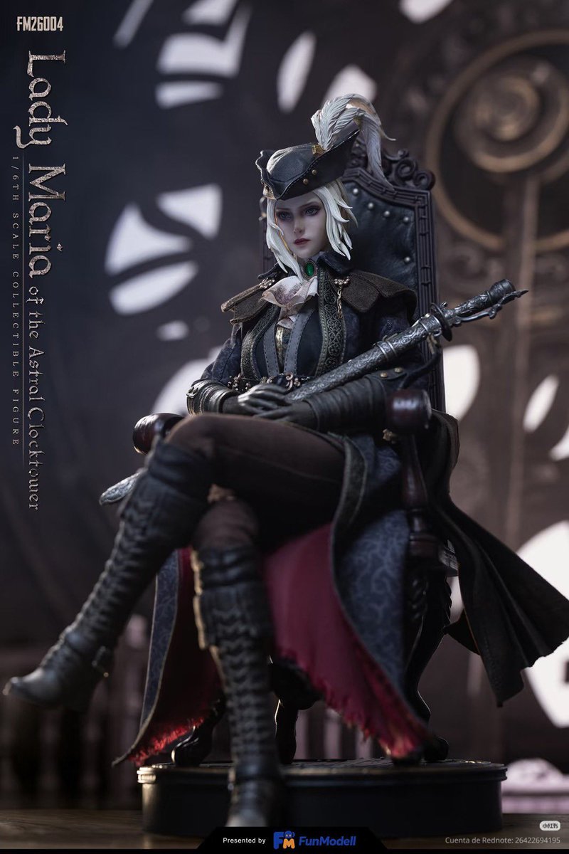 AkadoHimself's tweet photo. Bloodborne FunModell Lady Maria 1/6 https://t.co/M7cnbamjW7