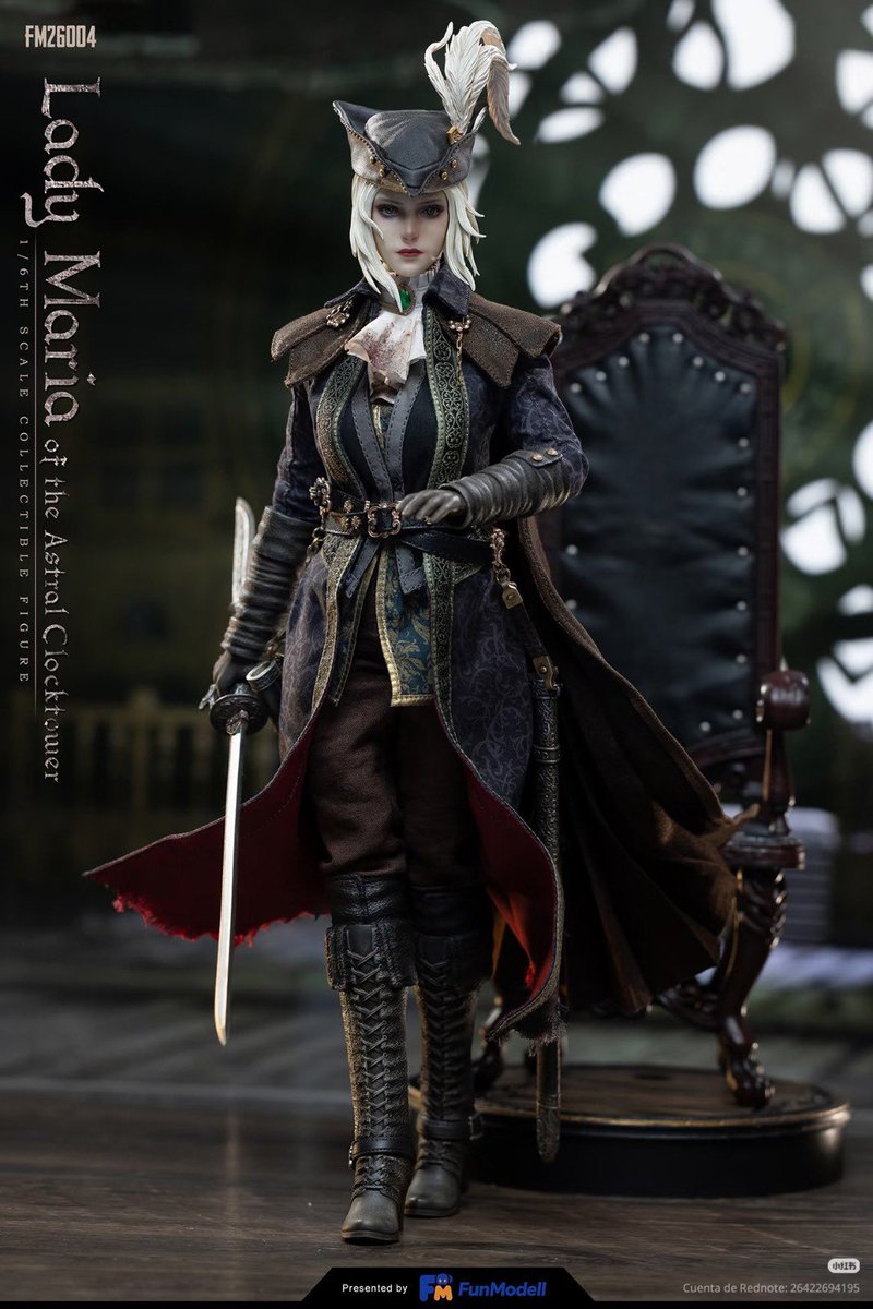 AkadoHimself's tweet photo. Bloodborne FunModell Lady Maria 1/6 https://t.co/M7cnbamjW7