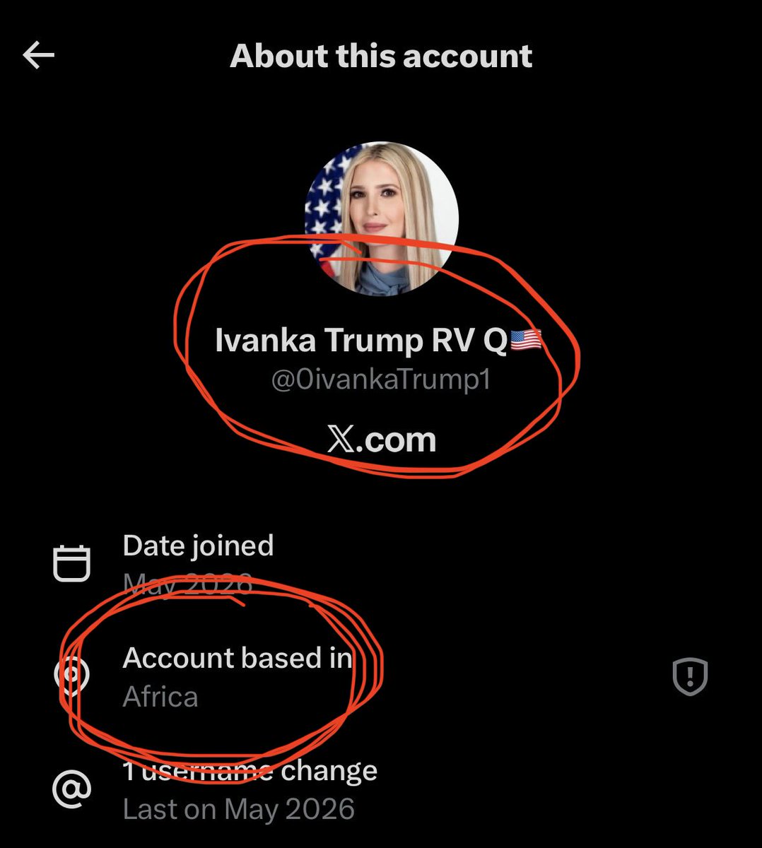 WhatLoadOfPants's tweet photo. @darachantr1517 @0ivankaTrump1 Says the person responding to a third world bot account https://t.co/XBy8lMzm4X