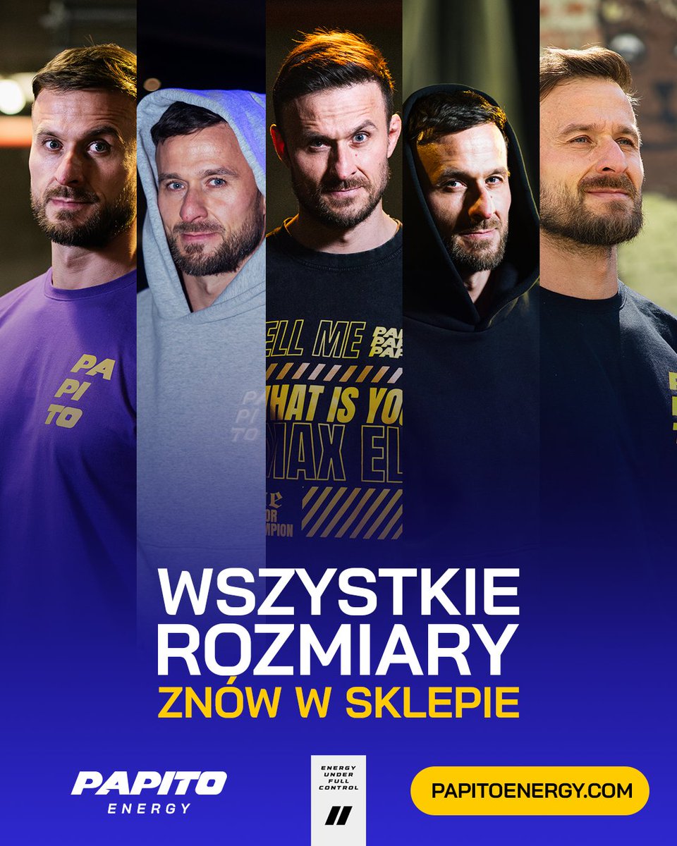papitoenergy's tweet photo. Wyprzedają się jak Deagle w trakcie rund pół-eco, ale już są 😎

Większość rozmiarów koszulek i bluz wróciła do sklepu. Po uzupełnienie szafy wbijajcie na https://t.co/MIO5j5HJMt 💪 https://t.co/g2tPisrpwP