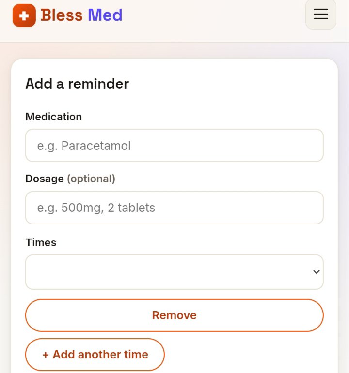 useBlessMed's tweet photo. Never miss a dose again 💊⏰
With @useBlessMed , you can set medication reminders, manage your schedule, and stay consistent with your treatment.
Simple. Secure. Reliable. 🧡
#BlessMed #HealthTech https://t.co/vdvTORpITe
