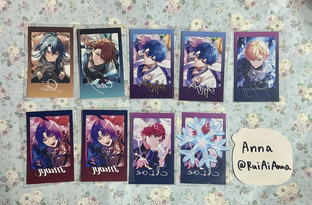 RuiAiAnna's tweet photo. 【交換/譲渡】魔法使いの約束 まほやく アニメイト 6.5周年 Sonatine Collection ソナチネ フォト風カード フォトカ 

譲→オズ.カイン.⭐︎Rシノ.Nシノ.ヒースクリフ.ムル2.クロエ

求→スノウ1、ホワイト2、フィガロ
or  Nのみ180円 https://t.co/qK3xVezEJW