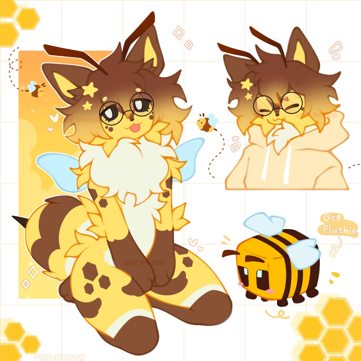 egg_puppyy's tweet photo. bee cat req adopt🐝✨ 
he's already sold https://t.co/1YSisoqrro