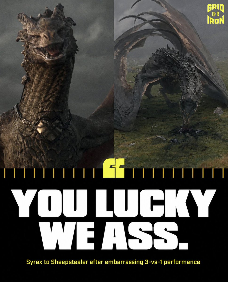 WesterosCentral's tweet photo. Syrax is NOT giving Sheepstealer credit after the fight 😬😬😬 https://t.co/Ei1MqCOjxl
