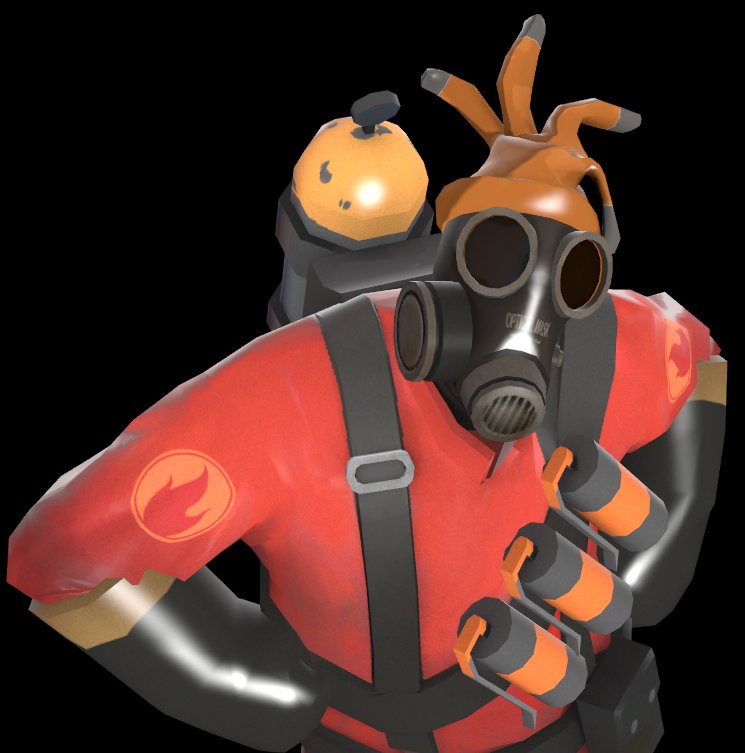 BalloonicornLvr's tweet photo. Why does Pyro have Engineer's glove?? That's clearly not the black and yellow glove he usually wears. That is Dell Conagher's glove. Why would Pyro have this?? Unless... They were more than just team mates... Could they have once been... dating..? No way... https://t.co/02MtegDQWw