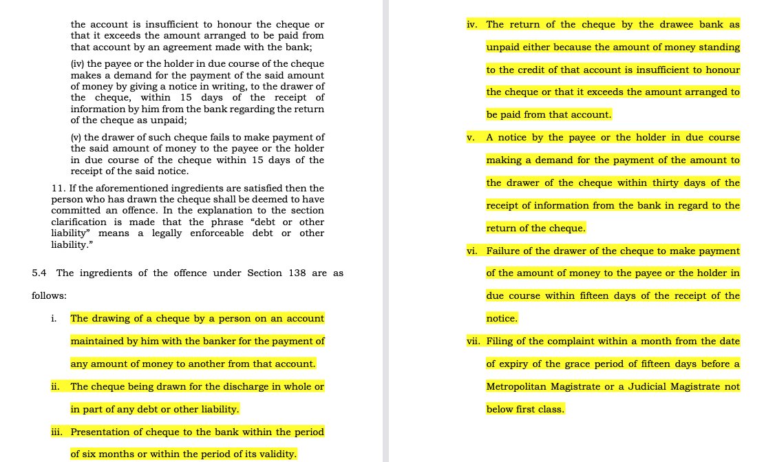 CiteCase's tweet photo. Today's #SupremeCourt judgment authored by Justice BV Nagarathna is a must read for any one who wants to learn Section 138/139 Negotiable Instruments Act (Cheque Bounce Cases) from scratch. https://t.co/xX0KtFhFtZ