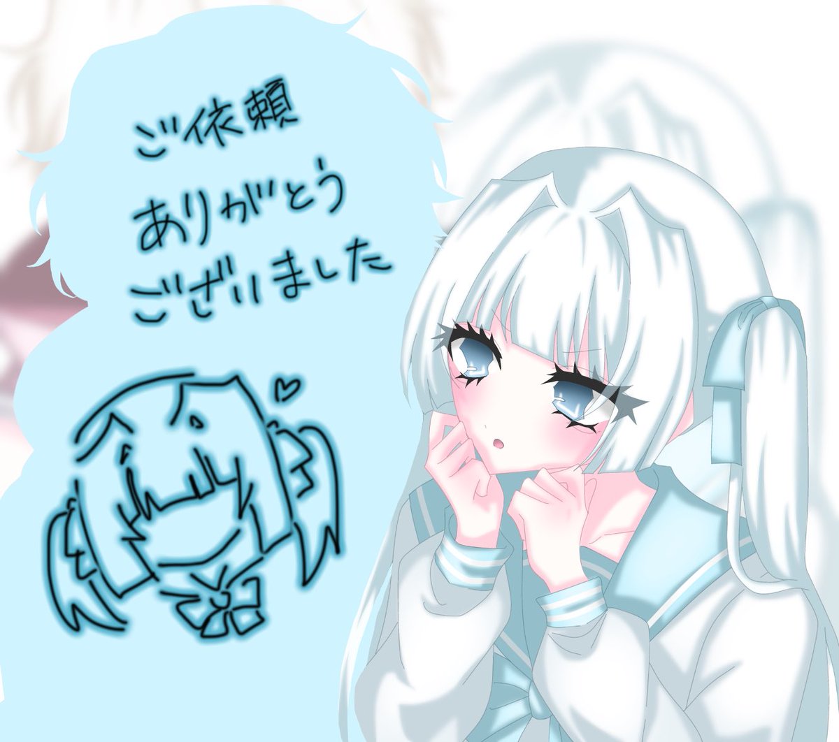 KILLInyam's tweet photo. ご依頼ありがとうございました！🎀 https://t.co/MEkkpeYAsw