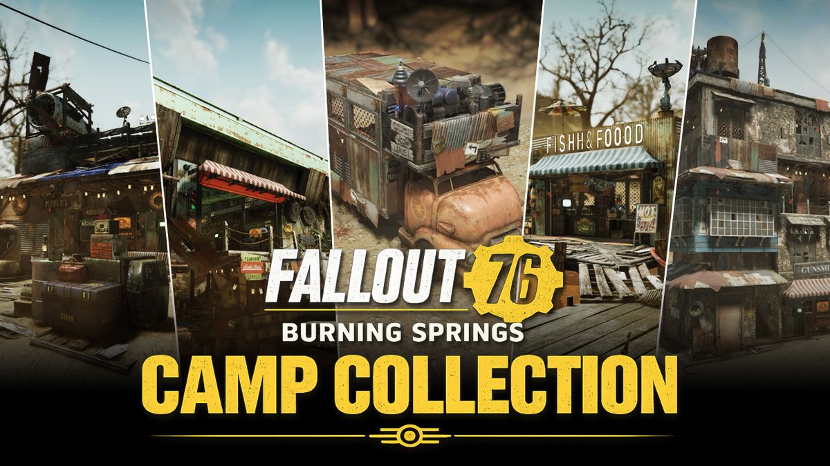 Vault76info's tweet photo. バーニング・スプリングスに建築したC.A.M.P.を動画にまとめました。何かの参考になれば幸いです。
https://t.co/C8SykZULo2
#Fallout76 https://t.co/M4J32NpWVX