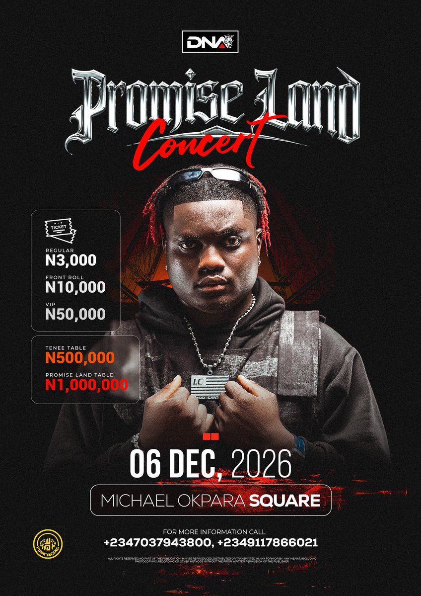 Evado_042's tweet photo. The promise land tickets 🎫 is now available click the link below 👇🏾👇🏾👇🏾

https://t.co/4BJiAkRQoU https://t.co/7YuZUYNqkA