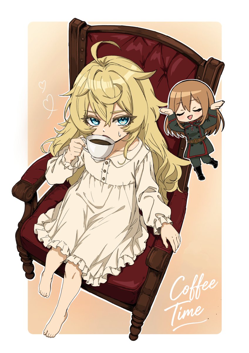 amemi_0602's tweet photo. 幼女戦記/ターニャ
朝の一杯☕
#幼女戦記 　#ターニャ https://t.co/fRLEfmVLlV